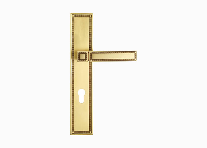 Luxury Vintage Solid Brass Interior Bronze Door Handle 135mm 63mm