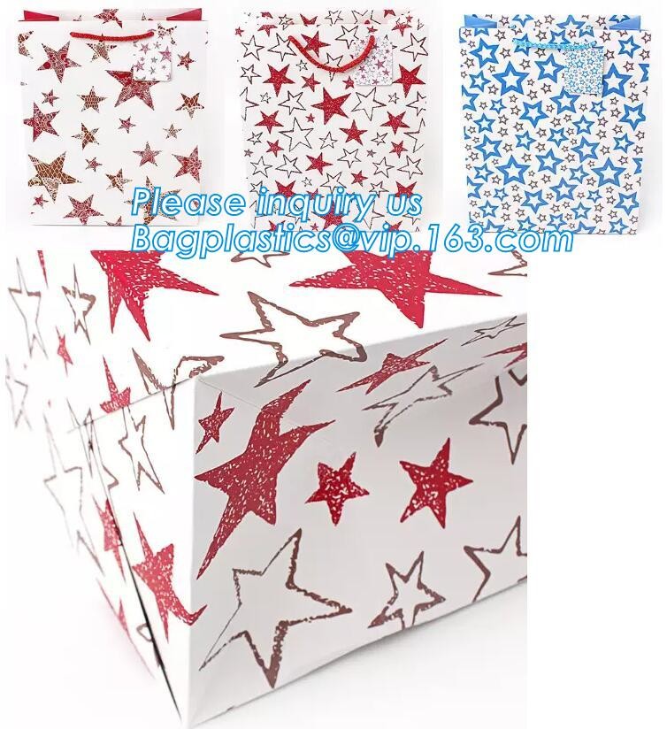 Custom Printed Accept Wholesale Stock White Brown Kraft Paper Shopping Bag With Handle No Minimum, carrier handle bags
