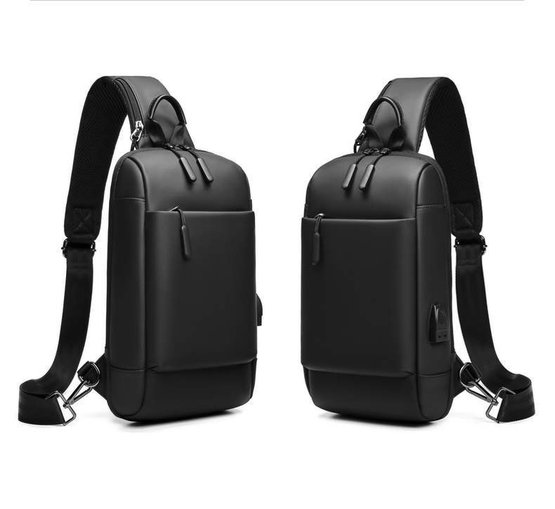 MingLu Anti Splash Fabric Men'S Single Strap Backpack Male Sling Bag