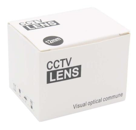 HD 5MP CCTV Camera Lens 12mm F1.6 Aperture 2/3" Image Format Mount C Industrial Security Road monitoring