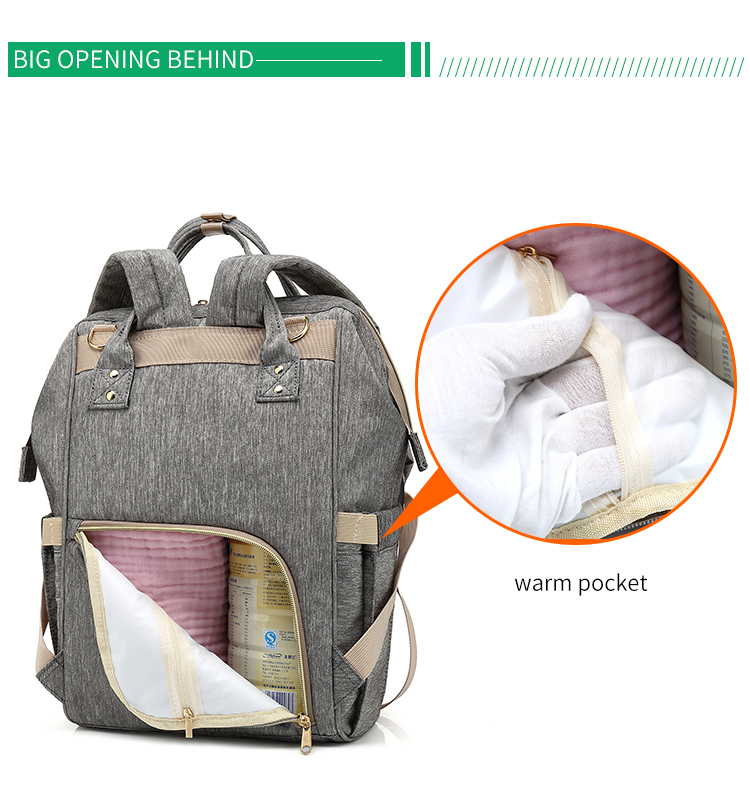 Oxford Fabric Tactical Diaper Bag Backpack With Changing Pad