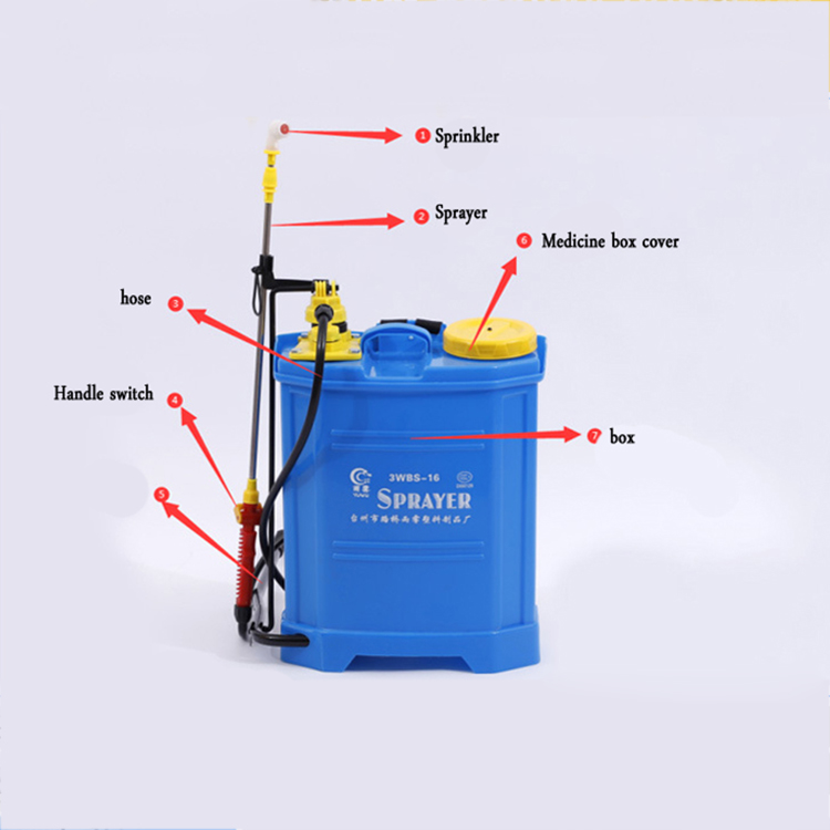 Agricultural 16l Backpack Sprayer Garden Knapsack Manual Sprayer