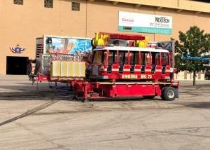 Buy cheap 24 Seats Trailer Mounted Rides 1 Year Warranty For Mall / Amusement Park product