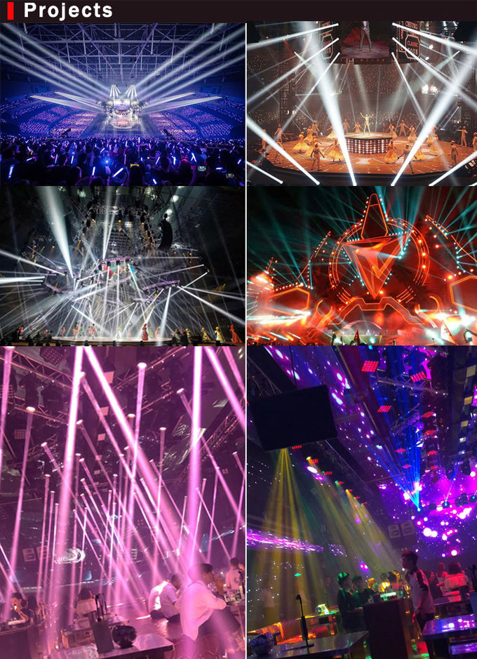 High Brightness LED 250W Super Beam Moving Head Light with Rotating Gobo Wheel