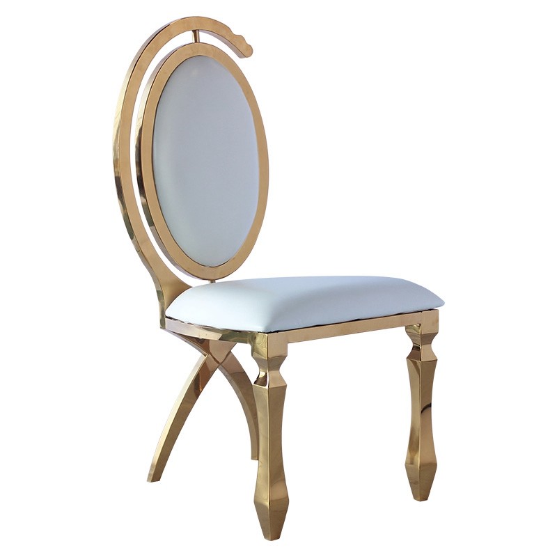 Modern Banquet Dining Chair Leather Velvet Cover Stainless Steel Frame