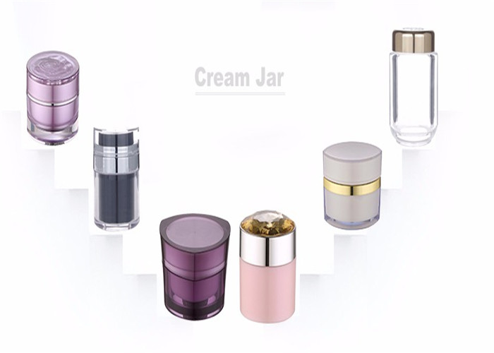 Wholesale New Design Modern Cosmetic Packaging Bottles High End Acrylic Cosmetic Cream Bottles And Jars