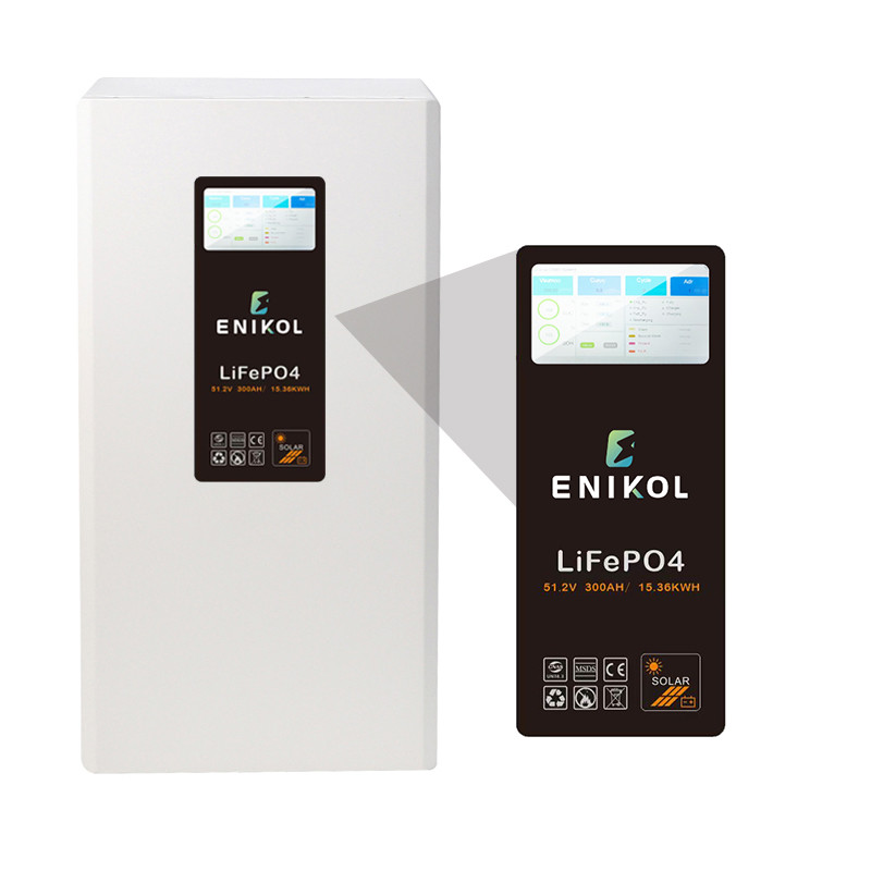 51.2V Home Battery System Touchable Screen 48V Solar Battery Charging Power Wall