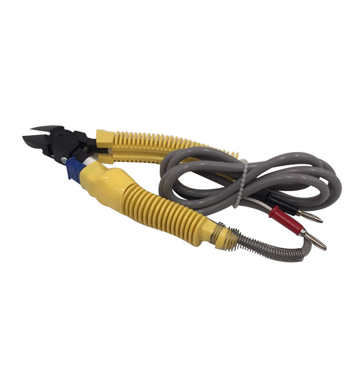 Yellow Color Insulated Wire Cutters Heated Type 190mm Length Compact Design