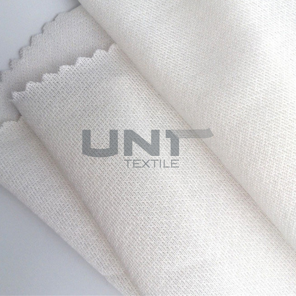 100% Polyester Circular Knit Bonded Fusible Interlining And Interfacing For High Stretch Fabric