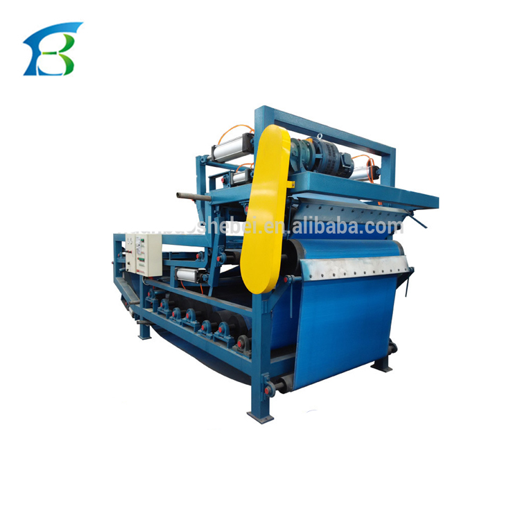 Sand Washing Wastewater Treatment with Concentrating and Dewatering Belt Filter Press
