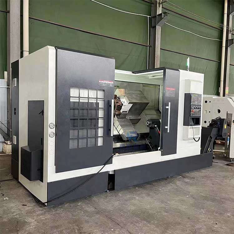 TCK56 CNC Lathe Machine Slant Bed Lathe Living Turret
