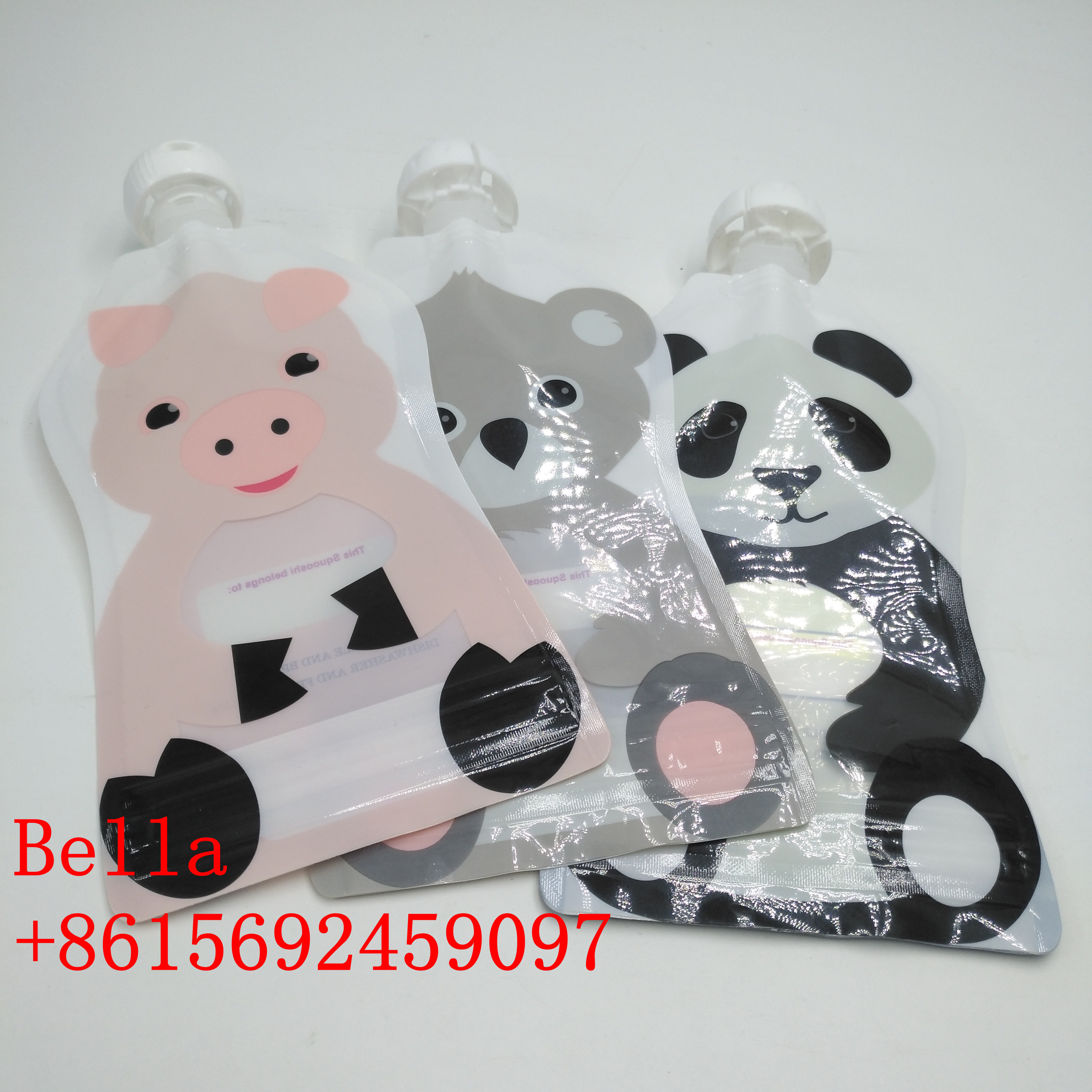 Beverage Drinking Water Spout Bags Packaging Custom Logo Pouches Heat Sealing