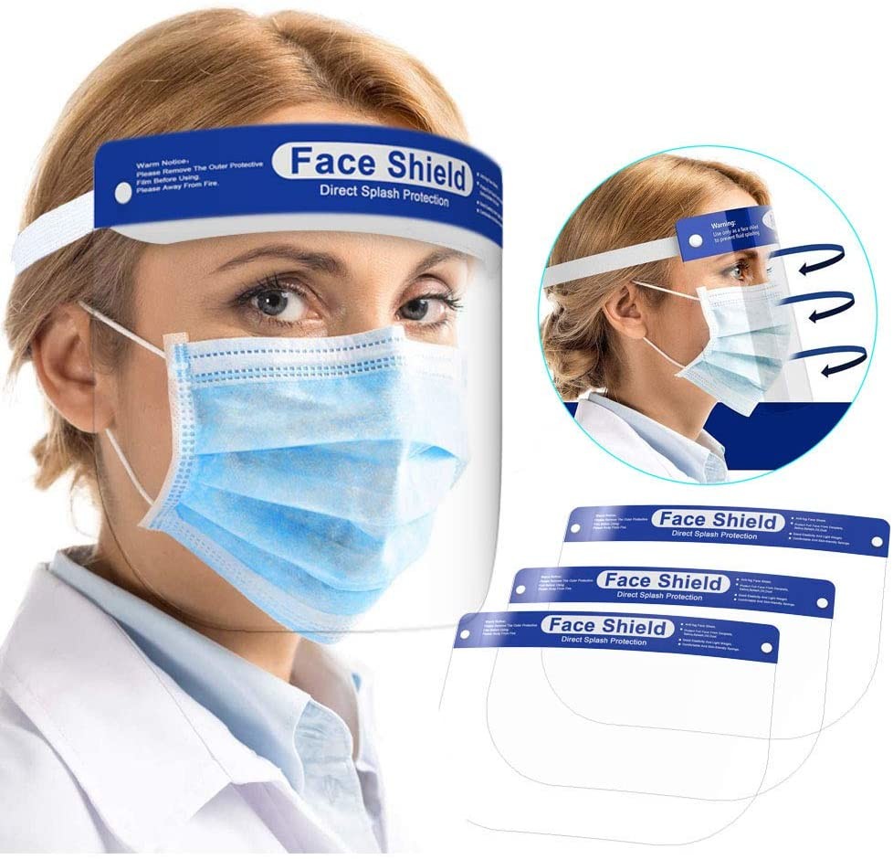 Full Cover Recyclable Eco Disposable Protective Face Shield