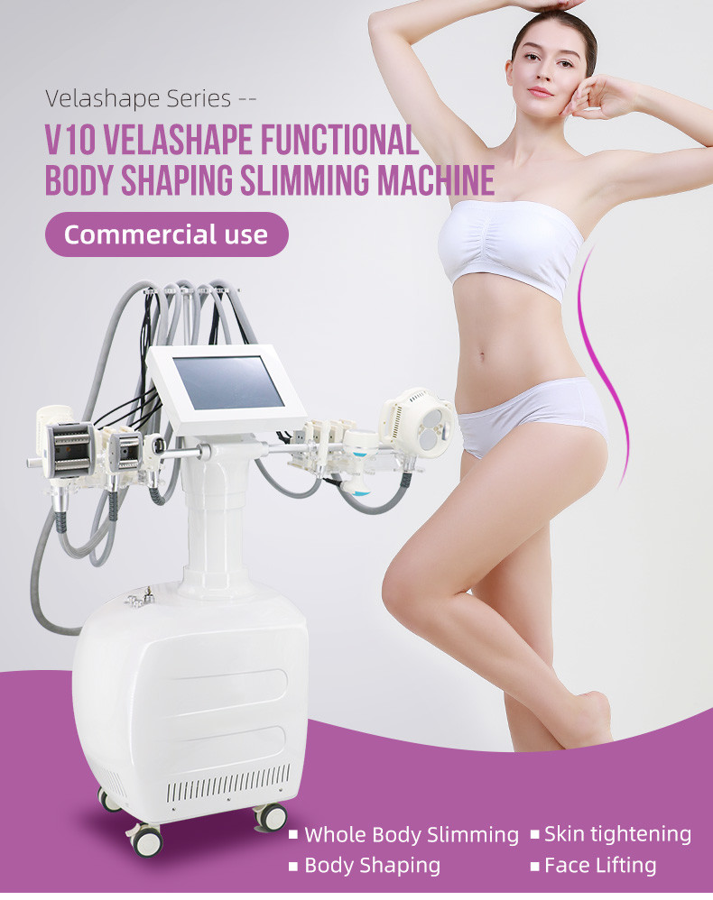 Weight Loss Vela Slimming Machine 100W Cavitation RF Vacuum Slimming Machine