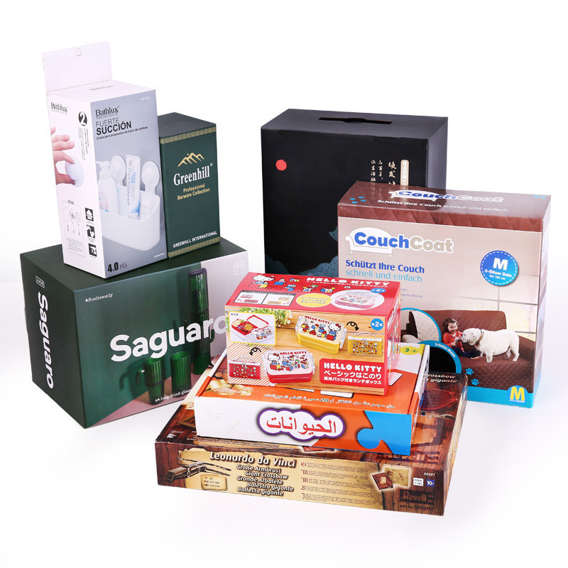 Customizable Printing Hard Rigid Cardboard Luxury Reusable Color Box For Packing