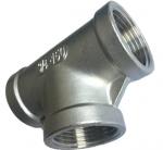 Stainless Steel Pipe Fitting Tee with 1.4408 BSP Threaded from 1/2 Inch to 4