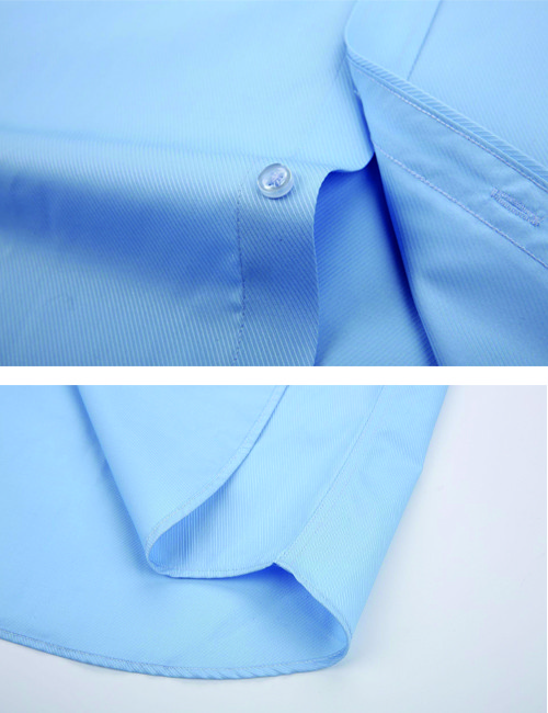 Spring Fashion Custom Business Shirts / Men Casual Work Long Sleeve Shirts 60% Cotton