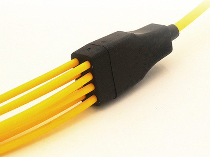 Manufacturer's direct selling multi-purpose black optical fiber fan out kit 8-core 2.0mm