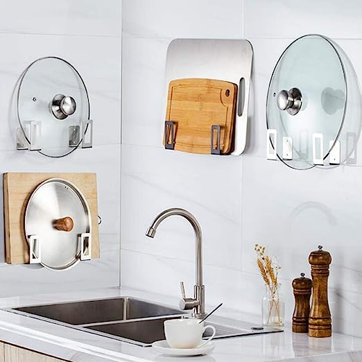 Easy-to-Install Kitchen Cabinet Door Pot Pan Lid Holder for Maximum Efficiency