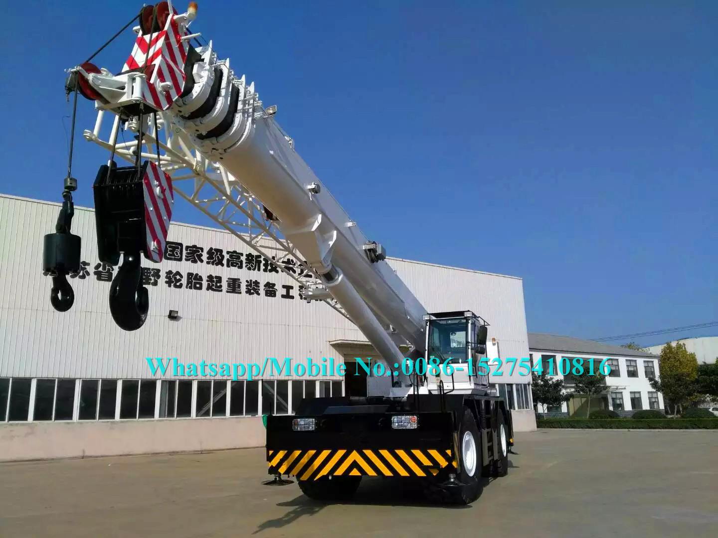 55 Ton ZOOMLION Rough Terrain Crane , Hydraulic Truck Cranes RT55 Single Cab Design