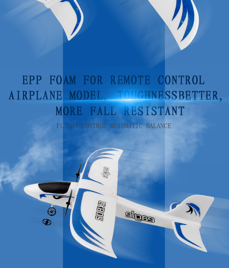 Super Glider Fx802 2.4g 2ch Epp Foam Remote Controlled Glider Model Ready-to-Go for Intermediate Operator Skill Level