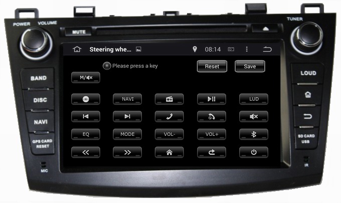 Ouchuangbo Pure Android 4.4 GPS Navigation iPod USB 3G Wifi Radio for Mazda 3 2009-2012 DV