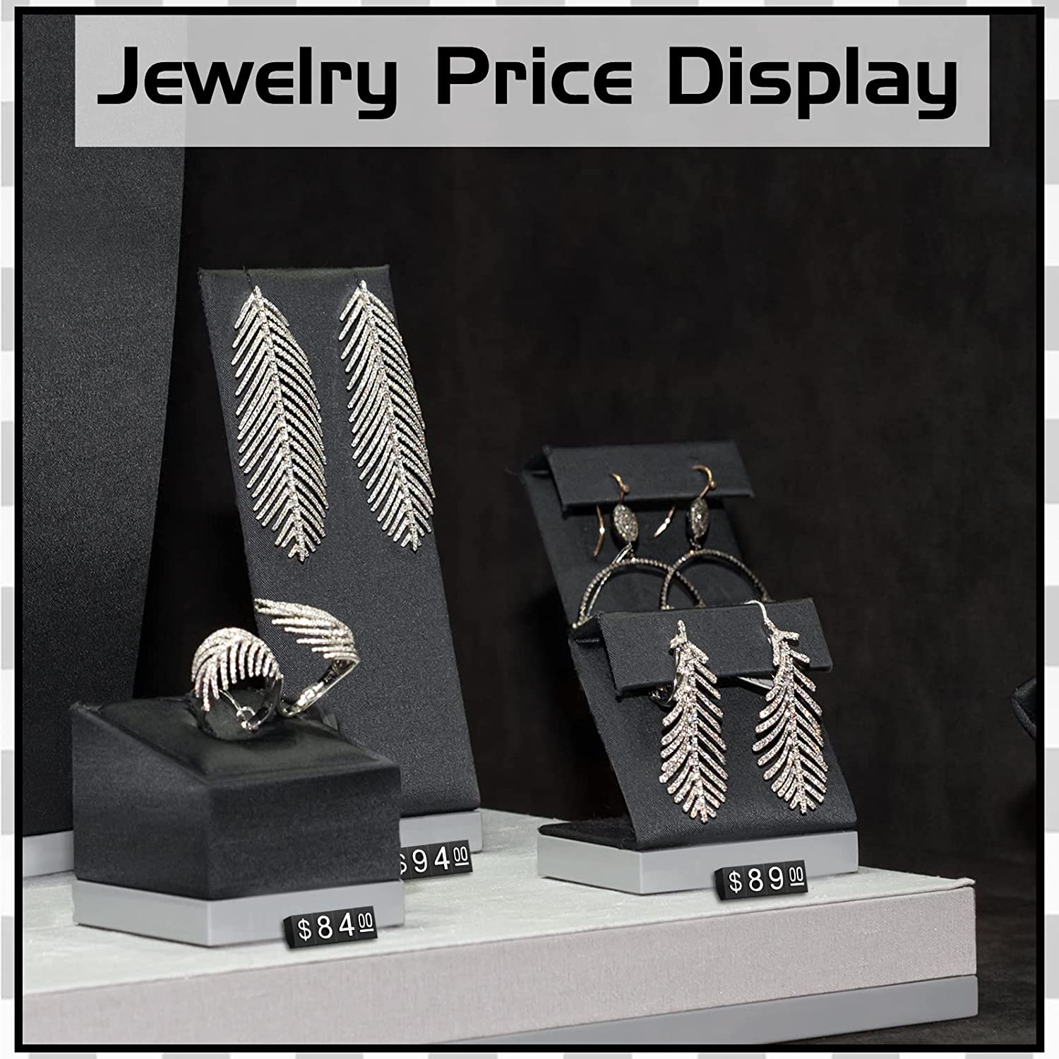 ABS Plastic Jewelry Display Tags Holder for Elegantly Presenting Your Collection