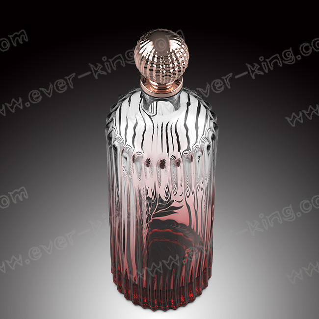 Whisky Brandy Empty Glass Bottles 750ml With Stopper Cork
