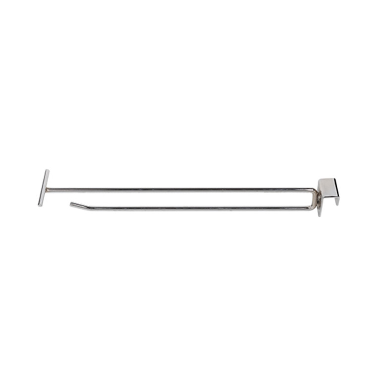 Mental Supermarket Shelves Display Hook Double Line Beam