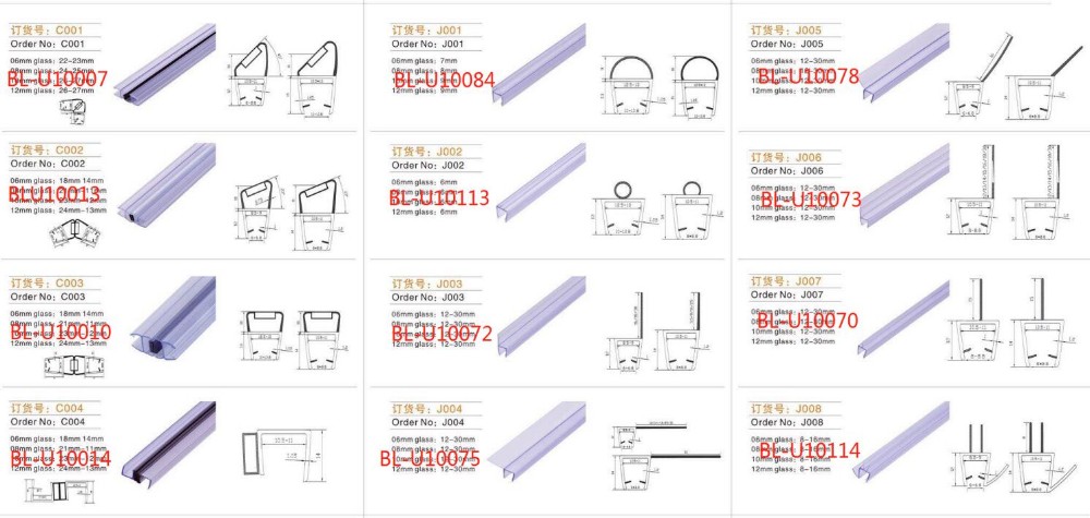 Shower Silicone Seal Strip for 120 Inch Glass Door Prevent Leaks and Stop Water Damage