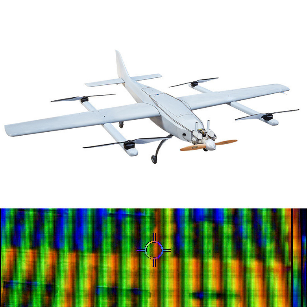 24H 5500m Altitude Oil Power Fixed Wing Hybrid VTOL Drone Autonomous Drone Plane Hybrid HX4HFW325