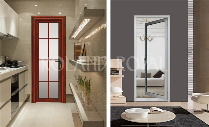 German Style Aluminium Clad Wooden Doors Firm Frame With Exquisite Shapes