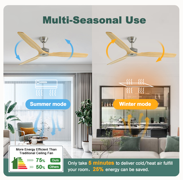 Installation Ceiling 60" Low Noise Ceiling Fan with Remote Control and Private Mold NO