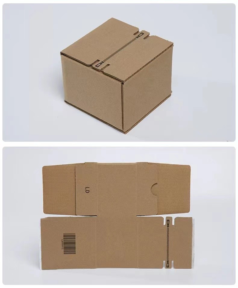 5x5x5 6x6x6 Corrugated Paper Box Ecommerce Mailing Boxes With Tear Strip