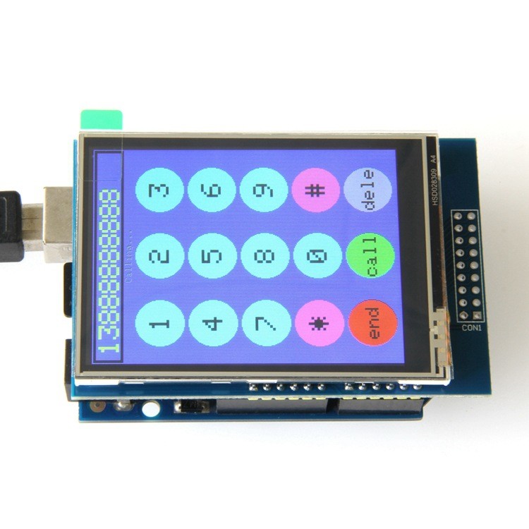 2.8 inch TFT Raspberry 320x240 resolution 20 PINS 8-bit parallel interface driving IC HX8347
