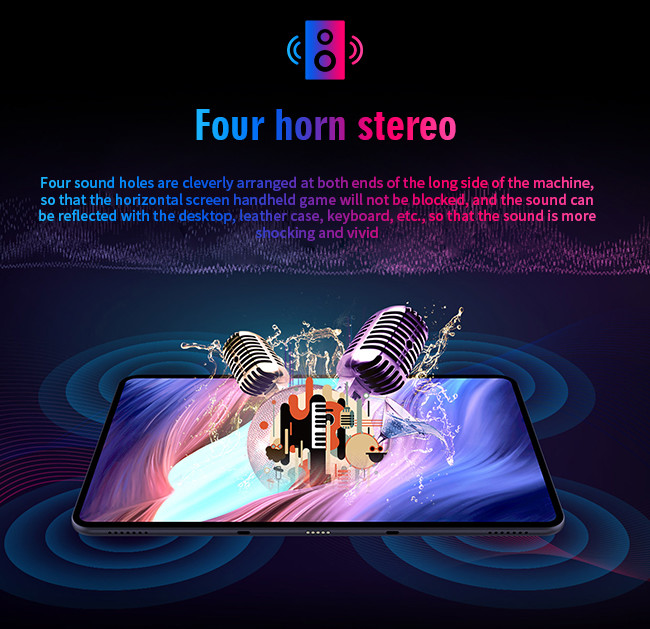 Android 10.0 3C Electronics 10.4 Inch Gesture Touch Dark Mode 4G Full Network Tablet