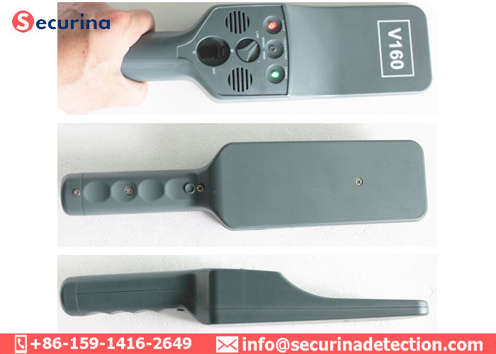 5 Level Sensitivity Handheld Metal Detector Wand Durable ABS Plastic With LED Light Bar