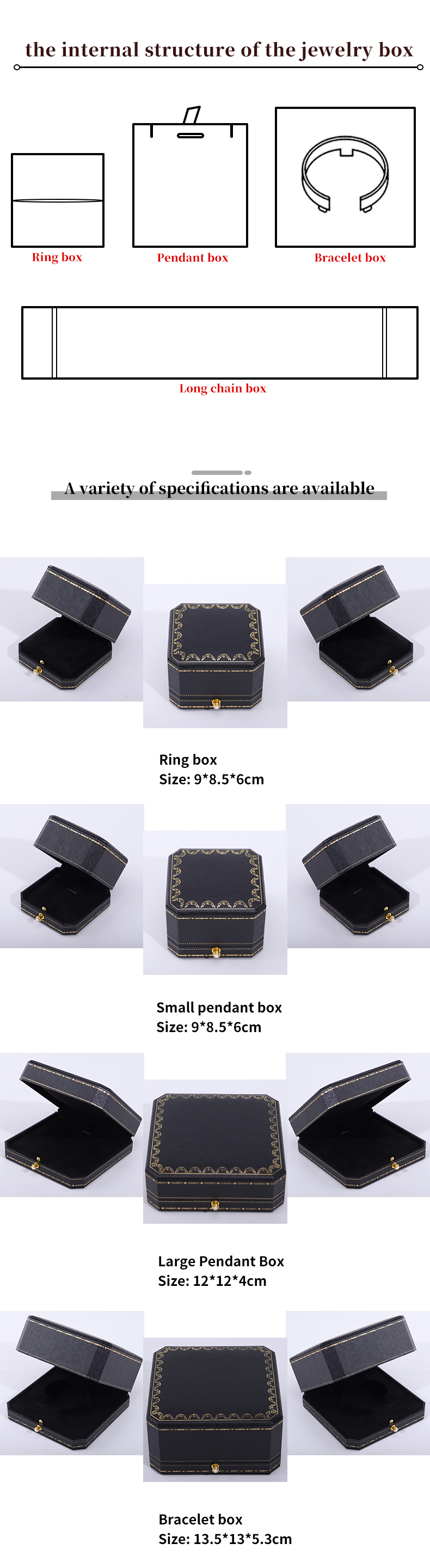 Luxury Bracelet Necklace Paper Jewelry Box , Custom Cardboard Jewelry Boxes Rectangle