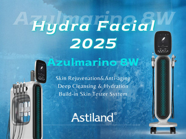 8 Hand Piece Professional Skincare Equipment AzulMarino 8w Hydrafacial Machine For Sale