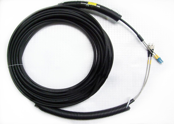 FTTA Telecom Station DLC Armored Protection Break Out Fiber Optic Patch Cord Outdoor CPRI