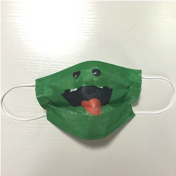 China supplier colorful funny disposable printed non woven surgical medical face mask mouth cover
