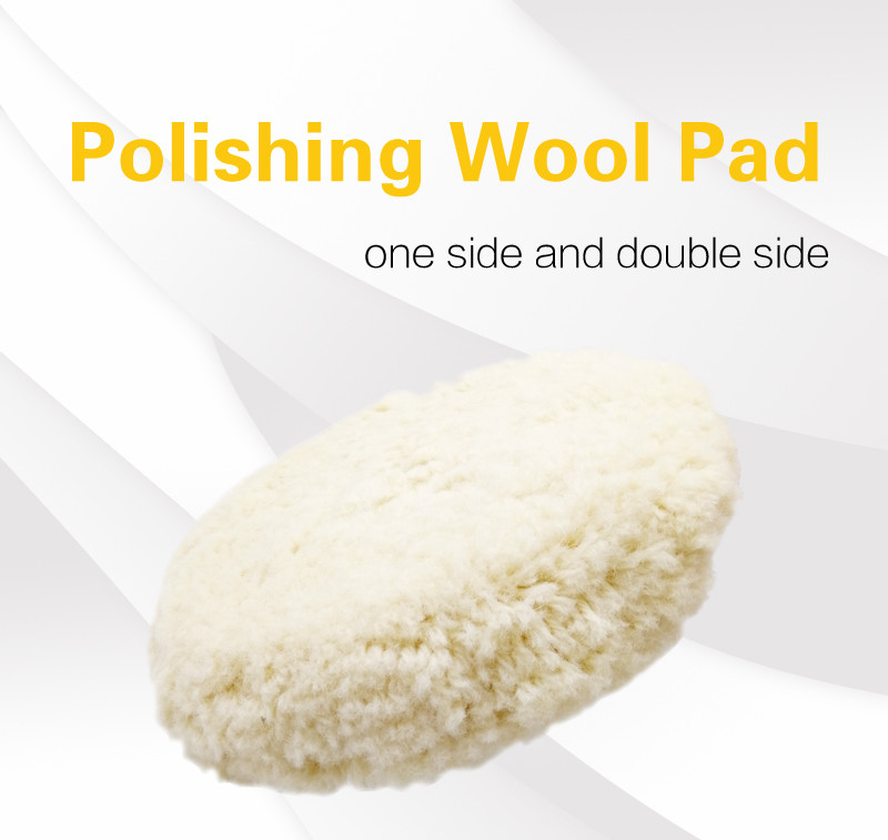 5 Inch Soft Wool Polishing Pads ISO-9001 Certificated For Car Polishing
