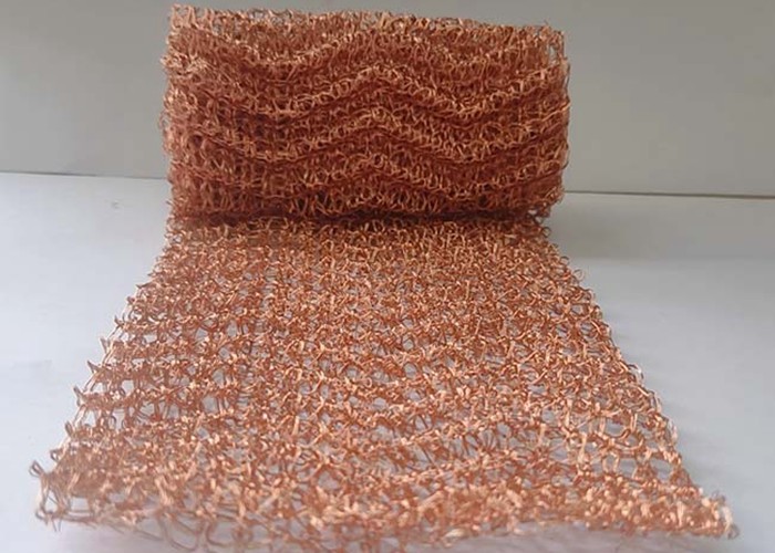 0.16mm Pest Control Copper Knitted Wire Mesh 4 Inch 100mm Width