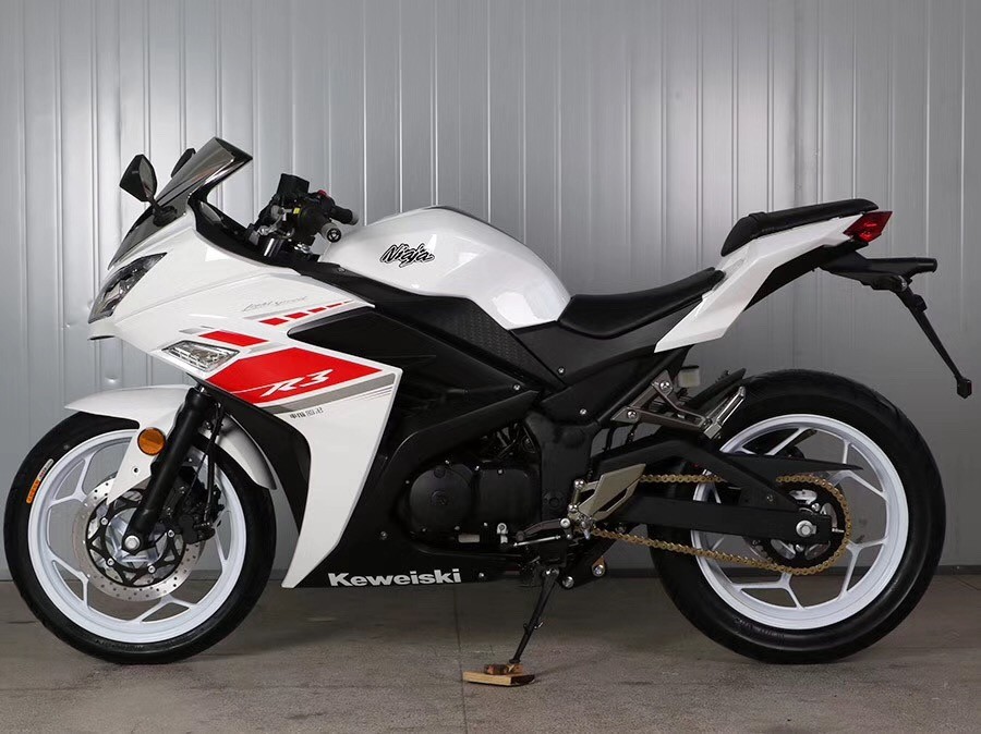 Gas Motor Street Sport Motorcycles , 250cc Cool Sport Bikes / Street Bikes White Color