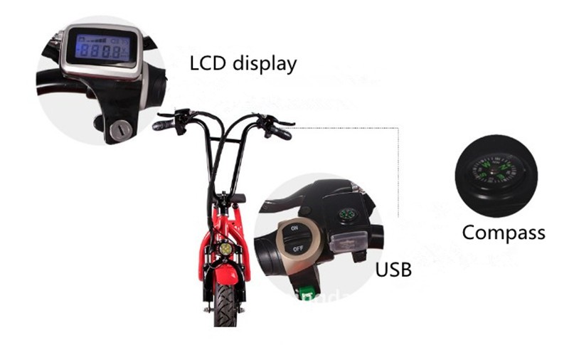 Citycoco Urban Electric Scooter 48V 8AH Lithium Battery 350W Pocket Electric Scooter
