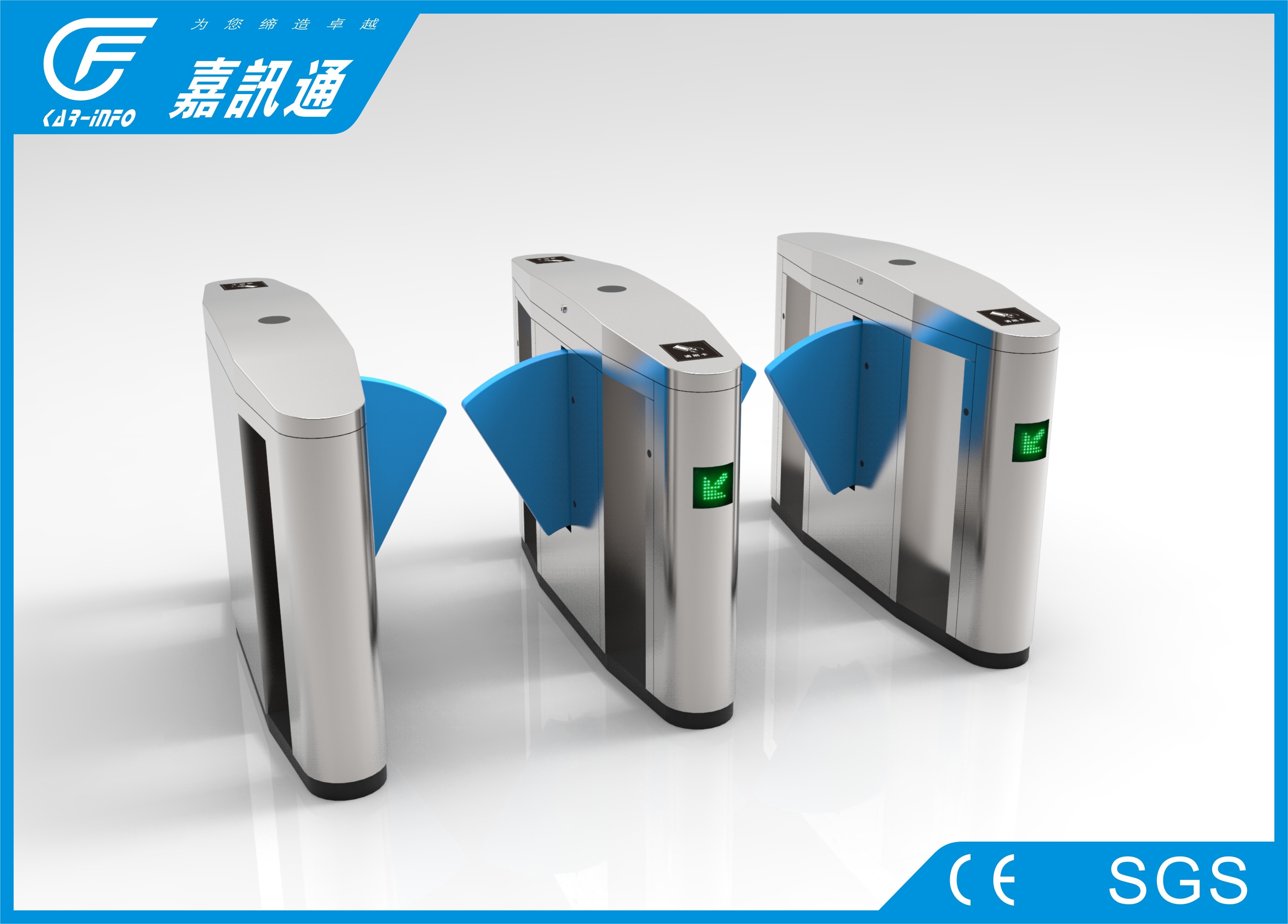 Jiaxuntong brand flap barrier gate with CE certificates for metro station