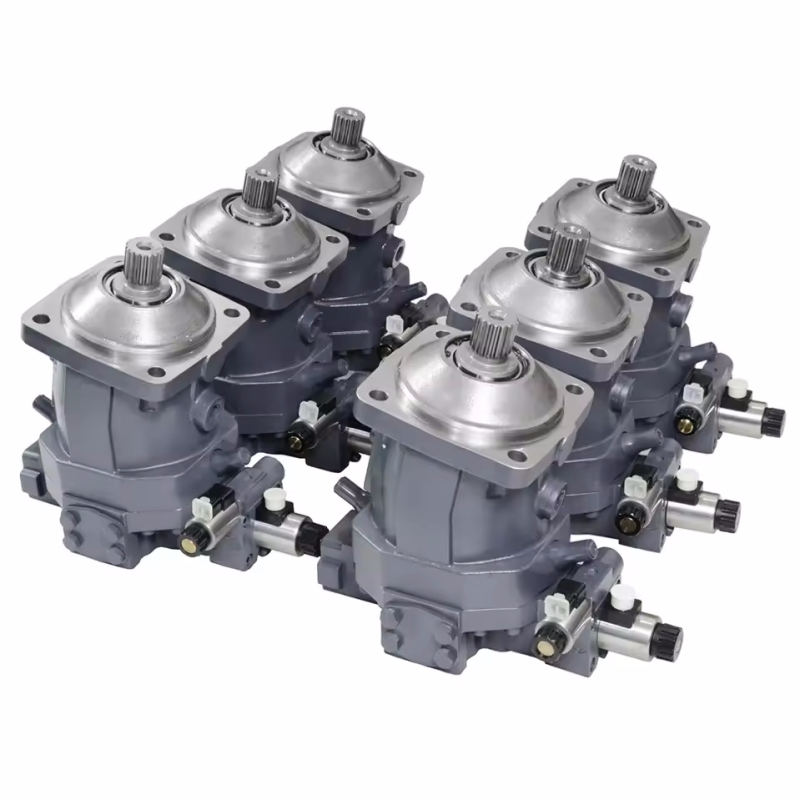 Hydraulic Bent Axis Piston Motor A6VM80 A6VM107 A6VM55 A6VM160 A6VM200 For Wheel Crane