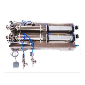 China Double Head Semi Automatic Sauce Pouch Filling Machine GMP on sale