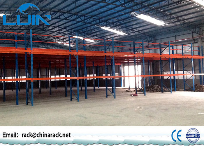 Multi Layer Storage Mezzanine Floors , Steel Structure Mezzanine Storage Platform