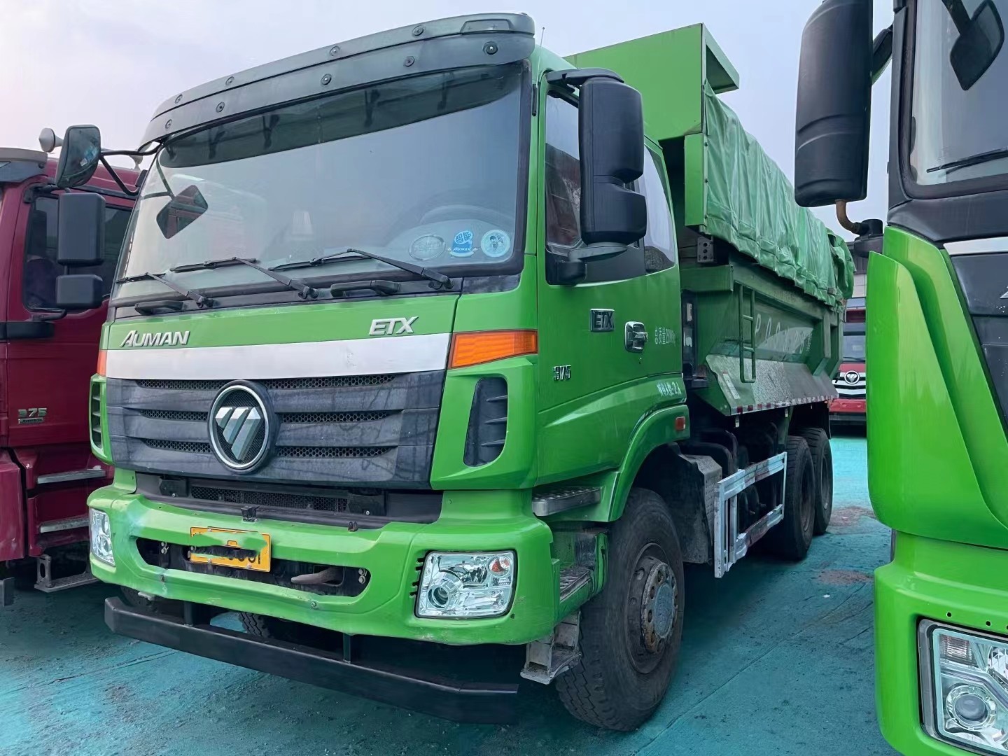 6*4 Dump Truck Second Hand Foton ETX Tipper 2018 Year Weichai 375hp With U Type Bucket